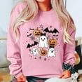 thumbnail image 1 of Fznquz Pink Tops for Women Trendy Winter Halloween Cute Sweatshirt Graphic Pullover Womens Fashion, 1 of 3