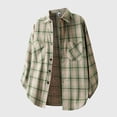 thumbnail image 1 of Fznquz Plaid Mens Big and Tall Button Up Shirt Green Long Sleeve Lightweight Shirt Winter Casual Flannel Men Clothes, 1 of 4