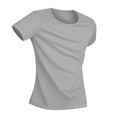 thumbnail image 1 of Fznquz Plain Mens Dress Shirts Gray Short Sleeve Casual Summer Crew Neck Boys Tshirts XXXL, 1 of 8