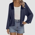 thumbnail image 1 of Fznquz Plain Oversized Cardigans for Women Open Front Long Sleeve Cardigan Blue Trendy Casual Lightweight Womens Fashion, 1 of 8