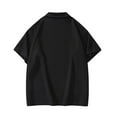 thumbnail image 1 of Fznquz Plain Polo T Shirts for Men Black Casual Oversied Polos Summer Short Sleeve Shirts XL, 1 of 3
