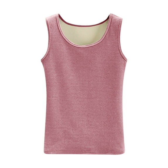 Fznquz Plain Women Tank Tops Pink Basic Sleeveless Shirt Solid Casual Summer Tops