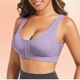 thumbnail image 1 of Fznquz Plus Size Women Sports Bra Front Closure Gym Yoga High Support Bra, 1 of 9