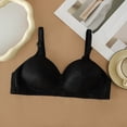 thumbnail image 1 of Fznquz Push Up Plus Size Bras Comfort Adjustable Straps Full Coverage No Underwire Black Everyday Bras, 1 of 3
