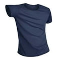 thumbnail image 1 of Fznquz Short Sleeve Mens T Shirts Plain Blue Summer Crew Neck Casual Shirt S, 1 of 8