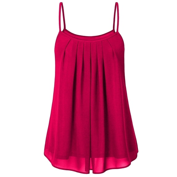Fznquz Slip Ribbed Tank Tops for Women Spaghetti Strap Plus Size Casual Cami Fashion Red Trendy Trendy Tops