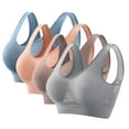 thumbnail image 1 of Fznquz Sports Bras for Women Plus Size Seamless Wirefree with Removable Pads Bras, 1 of 5