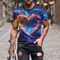 thumbnail image 1 of Fznquz T Shirt Men Tie Dye Short Sleeve Crewneck T-Shirts Soft Summer Mens Clothing XXL, 1 of 5