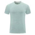 thumbnail image 1 of Fznquz T Shirts for Men Green Casual Short Sleeve Summer Tshirt Athletic Soft Workout Shirt XXL, 1 of 1