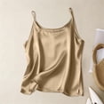 thumbnail image 1 of Fznquz Tanks for Women Sleeveless Casual Camisole Plain Spaghetti Straps Summer Gold Shirt, 1 of 8