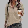 thumbnail image 1 of Fznquz V Neck Womens Tops Plain Long Sleeve Shirt Casual Fall Winter Yellow Womens Fashion Tops, 1 of 9