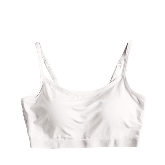 Fznquz Wirefree Women Sports Bras Spaghetti Straps Crop Workout Bra