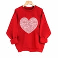 thumbnail image 1 of Womens Heart Sweatshirt, 1 of 7