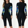 thumbnail image 1 of Fznquz Women's One Piece Swimsuit Tummy Control Rash Guard Modest Long Sleeve Surfing Bathingsuits, 1 of 9