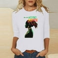 Fznquz Womens Tops Under 10 3/4 Length Sleeve White Plus Size 2025