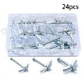 thumbnail image 1 of Fzsteel 24-Piece Switch Bolts and Wing Nut Hardware Kit for Drywall Mounting - Secure Fixing for Lights, Bookshelves & Sink Installations | Durable Construction & Easy Setup, 1 of 8
