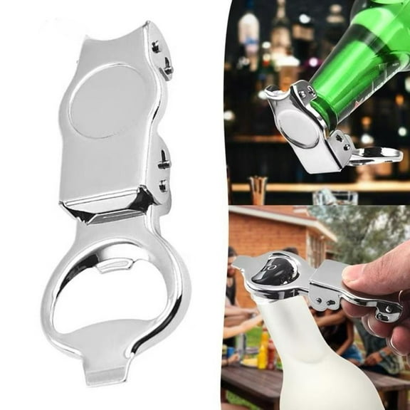 Fzsteel 3-in-1 Resealer Beer Bottle Opener Heavy-Duty Metal Leak-Proof Cap Sealer Compact 10.5x4x2cm