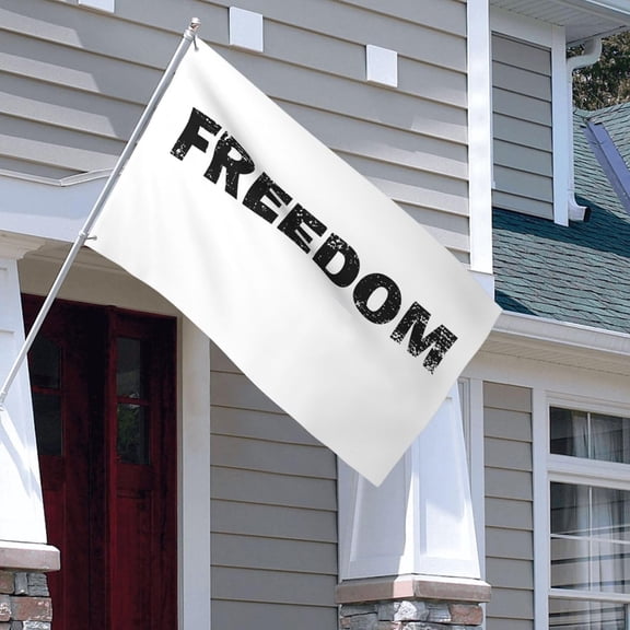 Fzsteel 3x5 Ft White Flag for Indoor/Outdoor Decor, Patriotic Yard & Home Display, Perfect Gift for Tributes and Gatherings