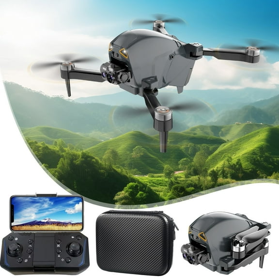 Fzsteel 4K FPV Drone With ESC HD Camera, Brushless Motor, Optical Flow Positioning, 4-Way Obstacle Avoidance for Stable Aerial Photography