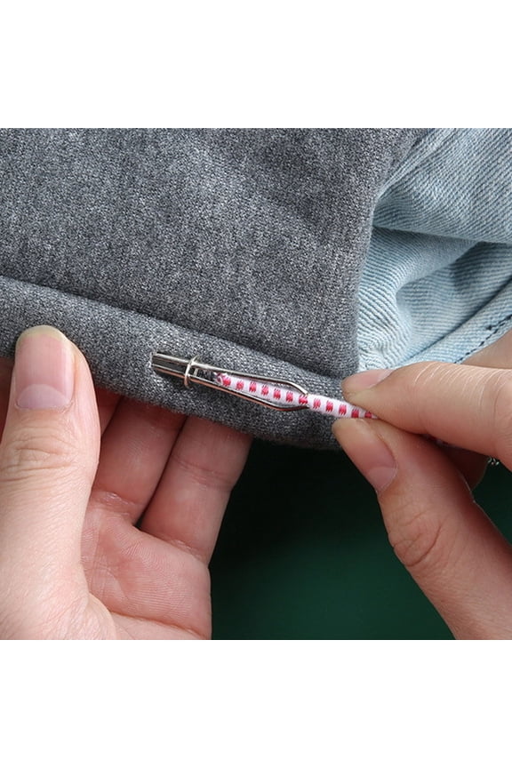 6pcs Rope Threader Clip, 2 Designs Drawstring Tool for Hoodie/Pants/Trousers/Elastic/Waistband/Shorts Sweatpants, Quick Insert & Smooth Threading String Sewing Kit for Tailors, DIY Crafters
