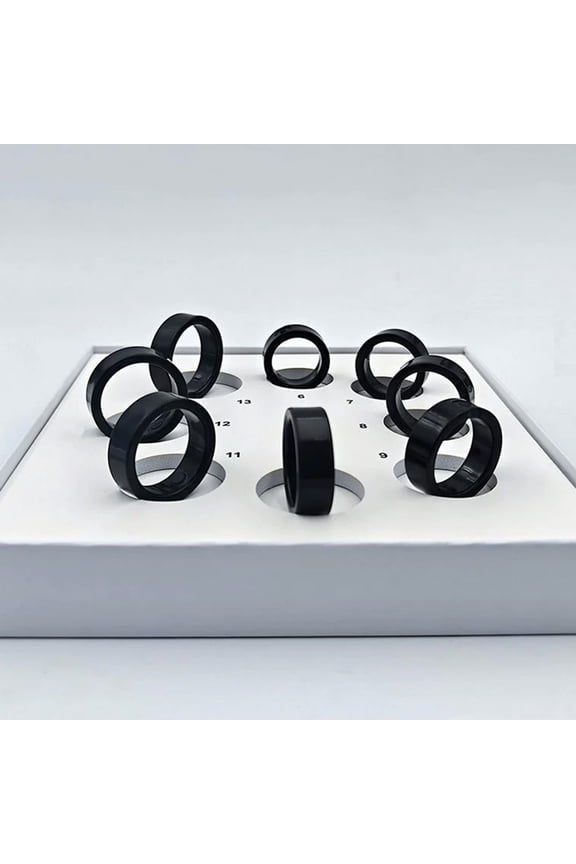 Accurate Ring Sizer Kit - Find Perfect Fit, 8 Plastic Measuring Loops, 2.05 to 2.76 Inches