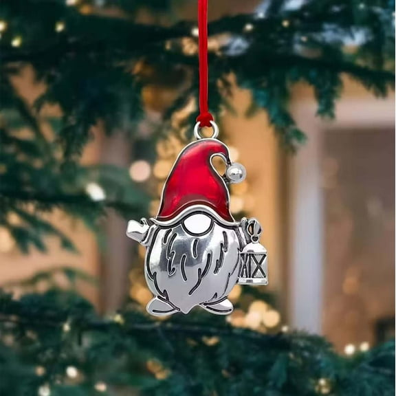 Fzsteel Alloy Gnome Christmas Ornament For Festive Home Decor with Elegant Craftsmanship and Weather-Resistant Design