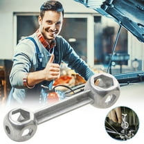 Fzsteel Bicycle Repair Tool Stainless Steel 10-in-1 Dog Shape Hex Wrench (6-15mm) Compact Multi-Function for Mountain Bike Maintenance