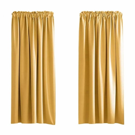 Fzsteel Blackout Curtains For Heat Insulation X Energy Saving X Soundproof Bedroom X 106X213cm Polyester Fabric With Easy Installation
