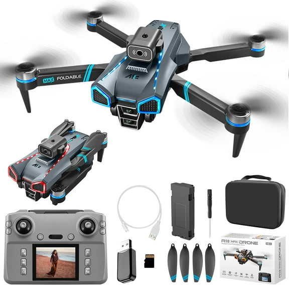Fzsteel Brushless Drone With 1080P Screen Remote Control & Storage Card Reader For Stable Flight And Adventure