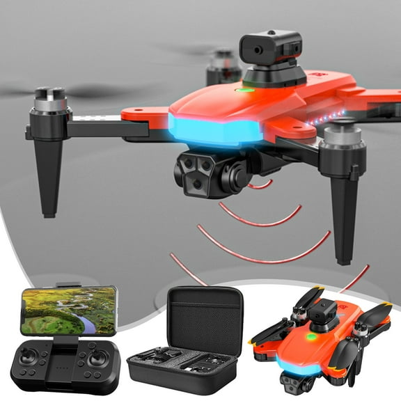 Fzsteel Brushless Motor Drones With 1080P Dual Cameras & 4-Way Obstacle Avoidance, Wind-Resistant FPV Drone for Adults and Beginners