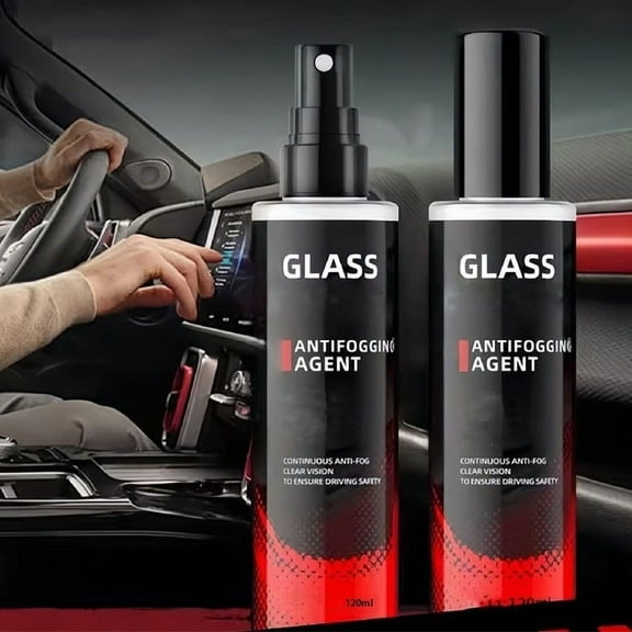 Fzsteel Car Windshield Defogger Spray - Anti-Fog Solution With Long-Lasting Protection, Quick Dry Formula 120ml For Clear Vision In Rain/Humidity