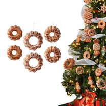 Fzsteel Christmas Foam Decorations Set With Gingerbread Snowflake Ornaments for Festive Tree Decor