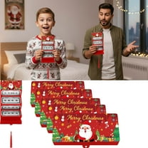 Fzsteel Christmas Red Envelope Money Box With 10 Card Slots For Holiday Gift Storage - Durable 5x10 Holiday Party Accessories