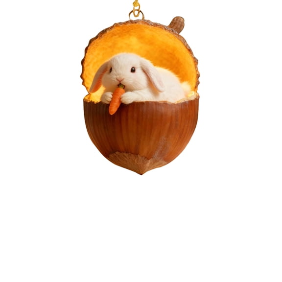 Fzsteel Christmas Tree Hollow Pinecone Ornaments 2D Flat Acrylic Pendants for Holiday Decorations and Car Decors