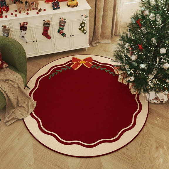 Fzsteel Christmas Tree Skirt 24 Inch Durable Nylon Xmas Decor Conceals Tree Stands, Safe for Kids & Pets, Holiday Home Decor