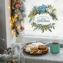 Fzsteel Christmas Wall Stickers Removable Self-Adhesive Holiday Decor for Windows Glass Walls - Durable Reusable Decals for Home Office Retail, Easy to Apply and Remove Without Residue