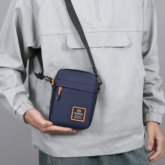 Fzsteel Compact Crossbody Bag for Daily Commute – Lightweight and Durable Nylon and Spandex, Adjustable Strap, 7.5"x5.5"x2" Size