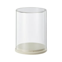 Fzsteel Doll Display Stand With 360° Swivel Base, Transparent PETG Plastic Storage Case For Collectible Dolls Action Figures, 11.5x8.5x8.5cm Hanging Multifunctional Showcase