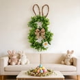 thumbnail image 1 of Fzsteel Easter Bunny Wreath for Front Door Decor, 19.6 Inch Spring Floral Arrangement with Plastic Twigs, Festive Wall Hanger for Holiday Home Celebration, 1 of 9
