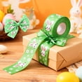 thumbnail image 1 of Fzsteel Easter Themed Decorative Ribbon Featuring Rabbits and Eggs with Sewn Edges Ideal for Gift Wrapping DIY Crafts and Festive Decor, 1 of 6