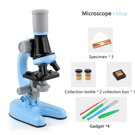 Fzsteel Educational Science Microscope Kit for Kids with High Magnification and LED Light