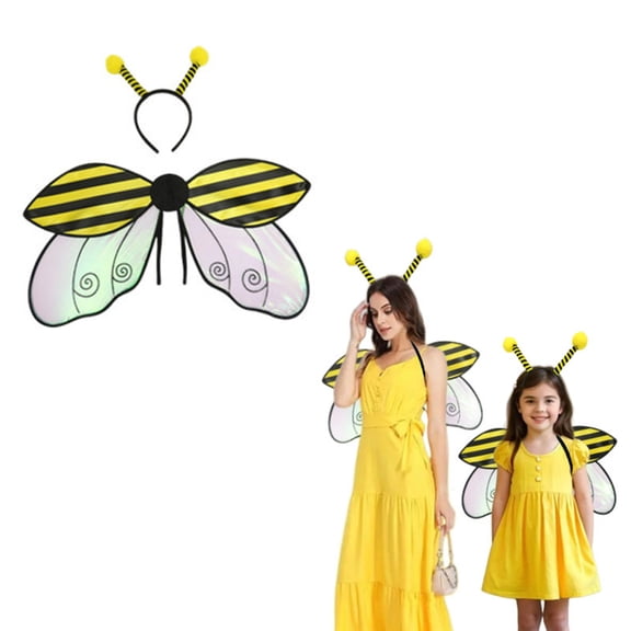 Fzsteel Elegant Sparkly Insect Wings Costume Accessory – For Holiday Masquerade Balls, Halloween Cosplay Events, Secure Elastic Shoulder Straps, Foldable For Easy Storage