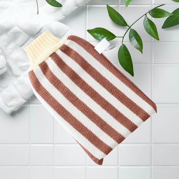 Fzsteel Exfoliating Massage Bath Towel for Back Scrubbing and Skin Care, Promotes Blood Circulation and Comfortable Bathing, Eco-Friendly, Size 8.58x5.19 Inches