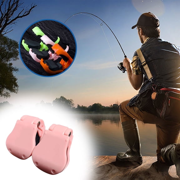 Fzsteel Fishing Rod Holder Clips Set of 4 - Multifunctional Ground Fishing Pole Organizer with High-Elastic Sponge & ABS Locking System for Secure Transport