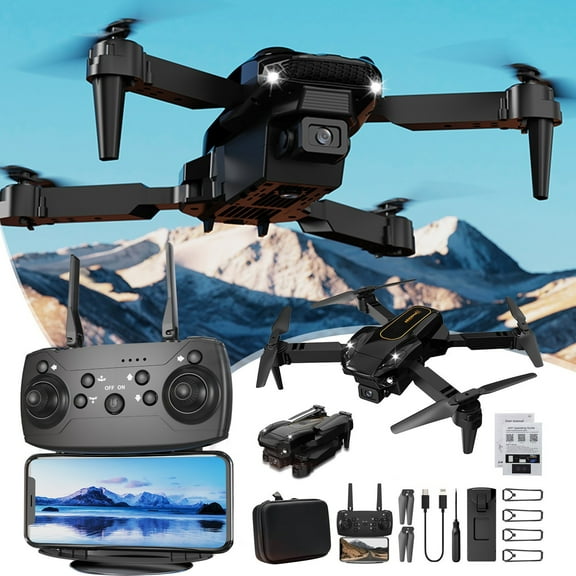 Fzsteel Foldable Drone With 1080P FPV Camera And WiFi Control For Adults And Kids | Altitude Hold Headless Mode Trajectory Flight