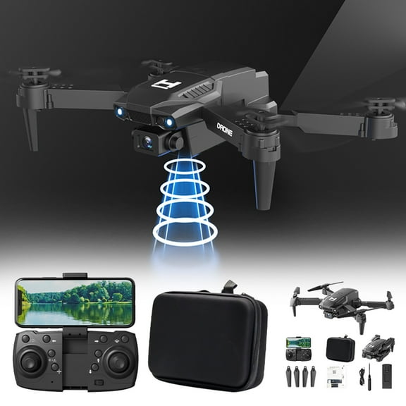 Fzsteel Foldable FPV Drone With 1080P HD Camera, WiFi Live View & Altitude Hold, Remote Control Quadcopter for Beginners, Trajectory Flight and Durable Engineering Plastic Design