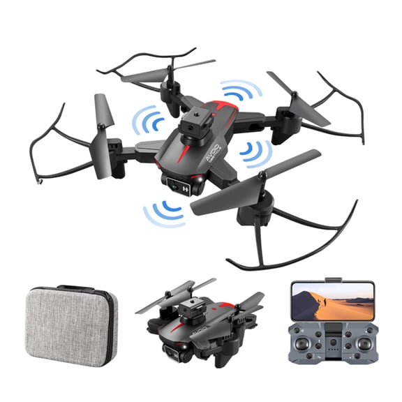 Fzsteel Foldable RC Drone with 4K Dual Camera & Obstacle Avoidance, 15min Flight Time, Altitude Hold, WiFi FPV, 100m Control for Outdoor Photography