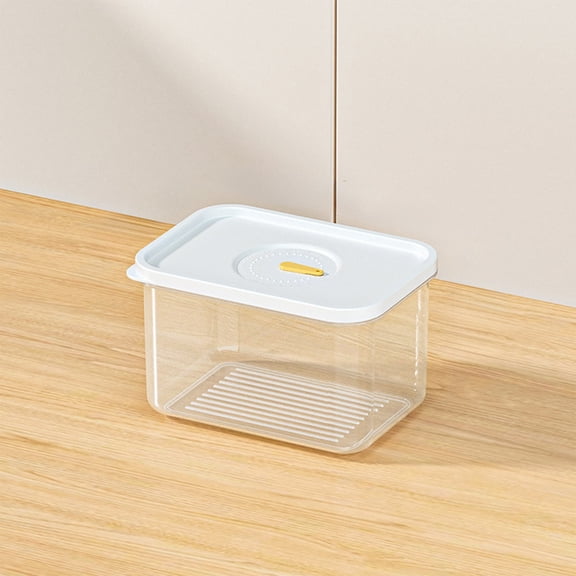 Fzsteel Food Grade Sealed Storage Box with Timer – for Refrigerator and Freezer, Stackable, Keeps Food Fresh, 5.51x3.94x3.35in
