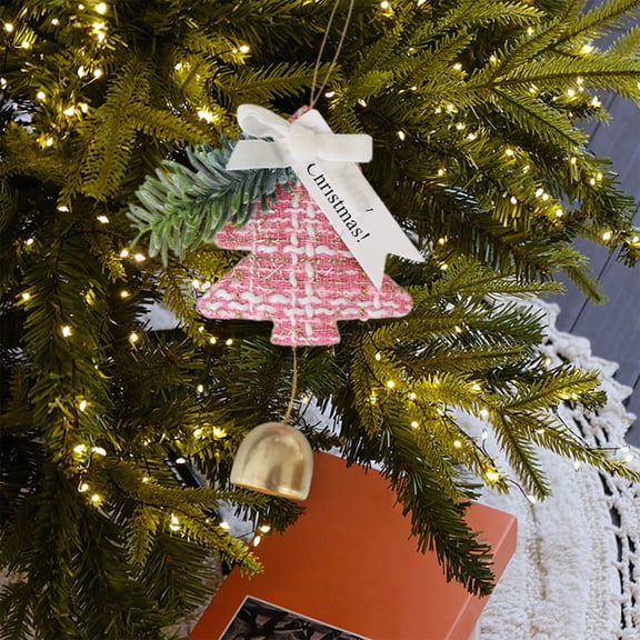Fzsteel Gentle-Sounding Christmas Tree Wind Chime – Festive Holiday Decor, Easy to Hang, 3.15x3.15 Inches