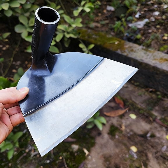 Fzsteel Heavy-Duty Quenched Manganese Steel Weeding Hoe – Multifunctional Garden and Farm Tool for Efficient Digging and Weeding, 8.27x5.91 Inches